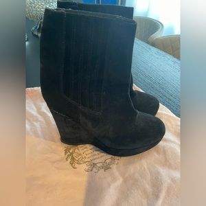 Juicy Couture Black Suede Boots, Size 9